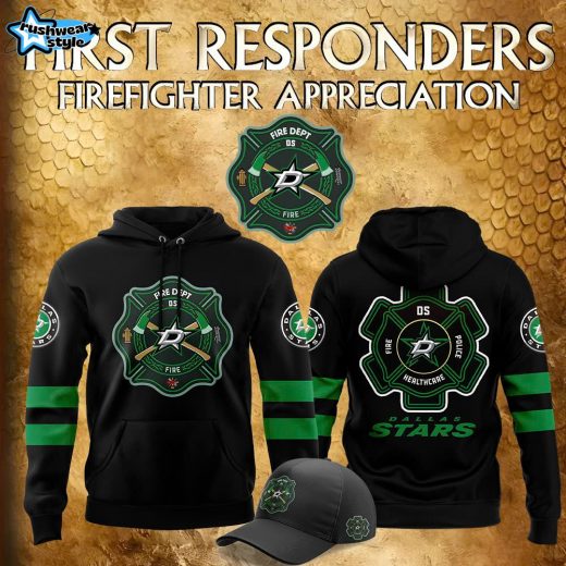 Dallas Stars Firefighter Appreciation Night 2024 Premium Personalized Hoodie