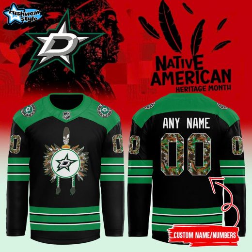 Dallas Stars NHL Native American Heritage Month 2024 Premium Jersey