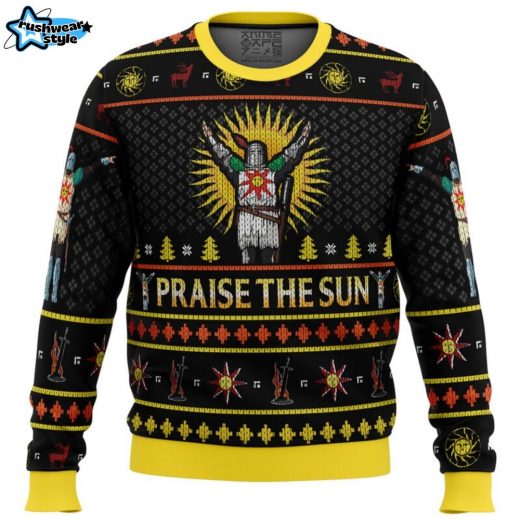 Dark Souls Praise the Sun Ugly Christmas Sweater