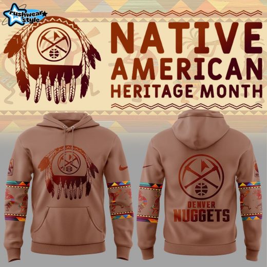 Denver Nuggets Native American Heritage Nike Hoodie V2