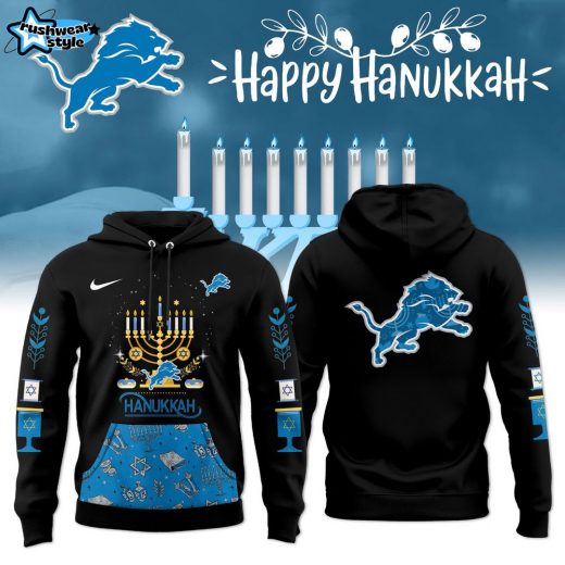 Detroit Lions Happy Hanukkah Nike Hoodie 2024/5