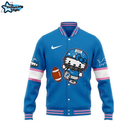 Detroit Lions x Hello Kitty Limited Edition Varsity Baseball Jacket