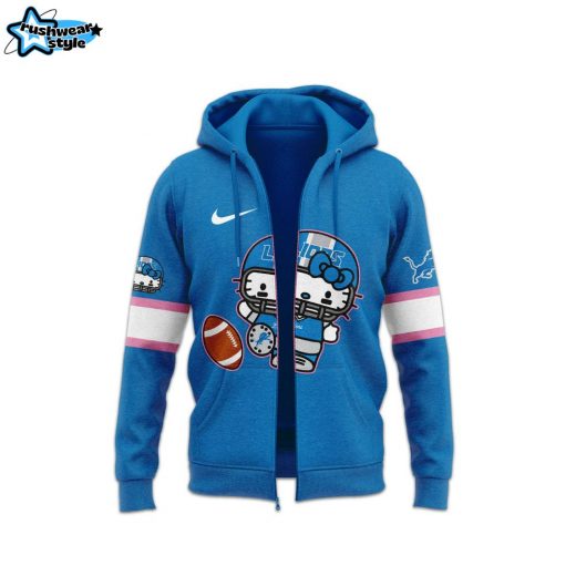 Detroit Lions x Hello Kitty Limited Edition Zip Up Hoodie