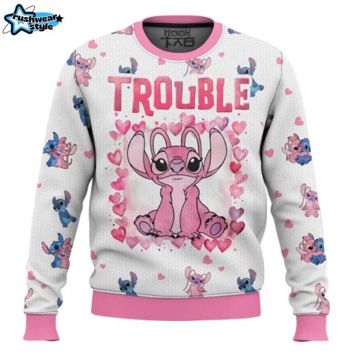 Double-Trouble Couple Funny Valentine Sweater