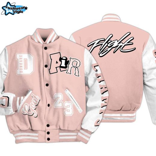 Dunkare Low Legend Pink 11s Shirt Varsity Jacket, AIR Number 23 GOAT Baseball Varsity Jacket Unisex Outfit