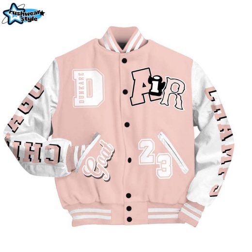 Dunkare Low Legend Pink 11s Shirt Varsity Jacket, AIR Number 23 GOAT Baseball Varsity Jacket Unisex Outfit