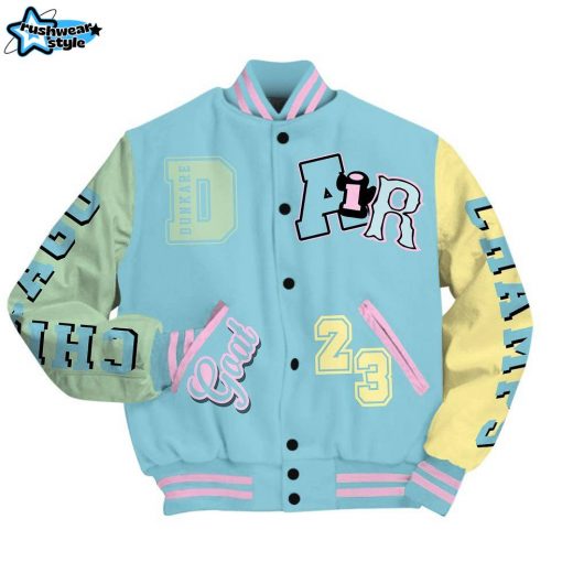 Dunkare SB Dunk Low Visty Varsity Jacket, AIR Number 23 GOAT Baseball Varsity Jacket Unisex Outfit