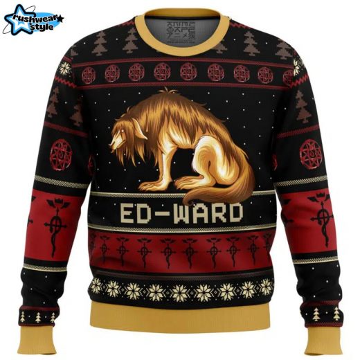 Fullmetal Alchemist Chimera Nina Tucker Ed-ward Ugly Christmas Sweater