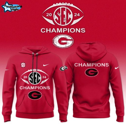 Georgia Bulldogs Nike 2024 SEC Football Conference Champions Hoodie