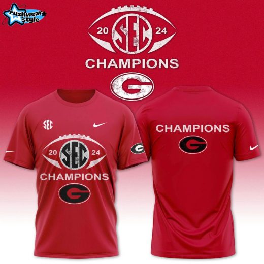 Georgia Bulldogs Nike 2024 SEC Football Conference Champions TShirt