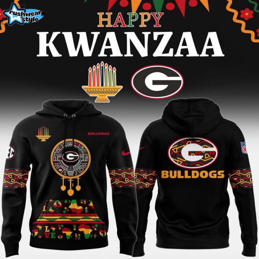 Georgia Bulldogs X Kwanzaa Premium Hoodie – Happy Holidays Edition