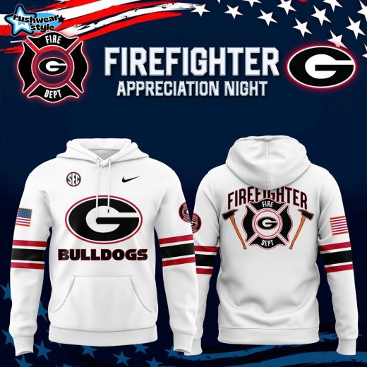 Georgia Bulldogs x 2024 Firefighter Appreciation Night Premium Limited Hoodie