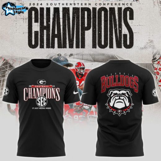 Georgia Football Champions 2024 Limited T Shirt Black