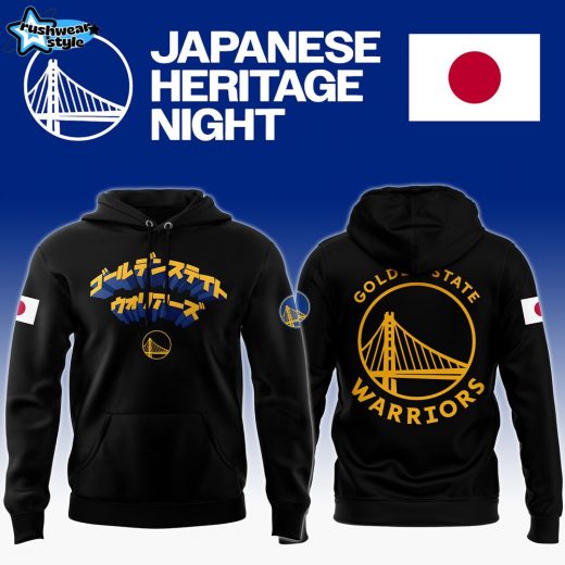 Golden State Warriors 2024 Japanese Heritage Night Hoodie Version Two