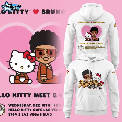 Hello Kitty x Bruno Mars Gift For Fans Limited Edition Hoodie