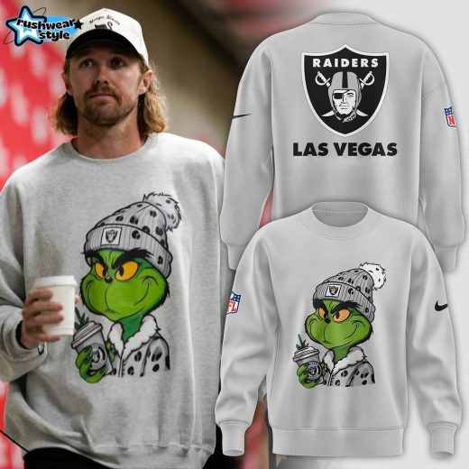 Las Vegas Raiders 2024 The Grinch Premium Limited Sweatshirt