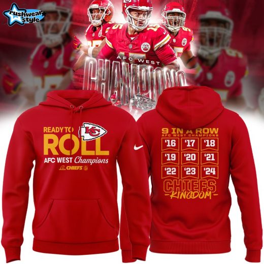 Limited Edition 2024 AFC West Division Champions Kansas City Chiefs Hoodie Version Three