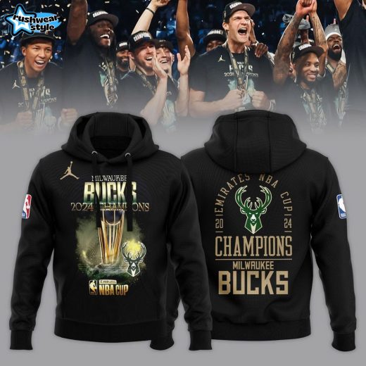 Limited Edition 2024 Emirates NBA Cup Champion Milwaukee Bucks Hoodie