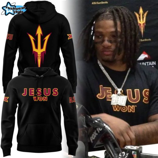 Limited Edition Arizona State Sun Devils JESUS WON Hoodie 2024