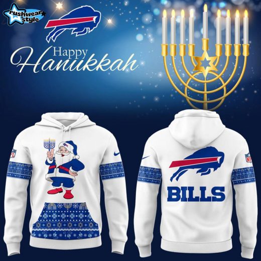 Limited Edition Buffalo Bills Hanukkah Christmas Hoodie