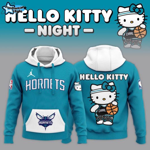 Limited Edition Charlotte Hornets x Hello Kitty Hoodie 2024