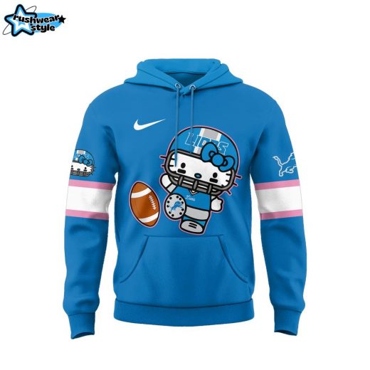 Limited Edition Detroit Lions x Hello Kitty Pullover Hoodie