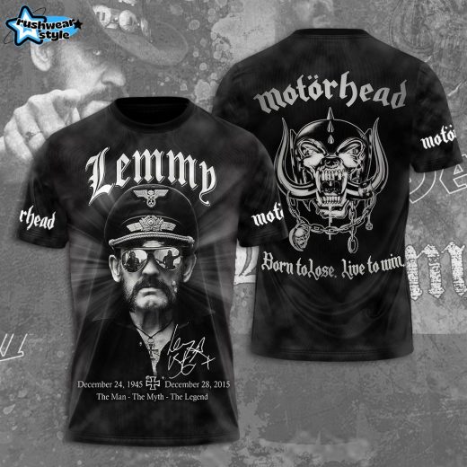 Limited Edition Lemmy Motorhead born to lose live to win Shirts