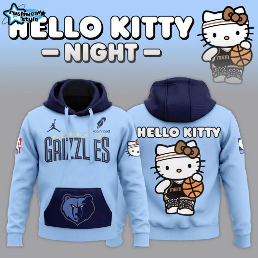 Limited Edition Memphis Grizzlies x Hello Kitty Hoodie 2024