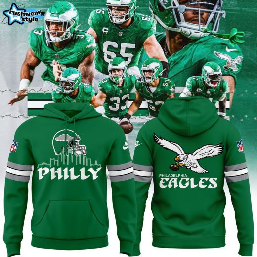 Limited Edition Philadelphia Eagles Hoodie Kelly Green Threads 2024