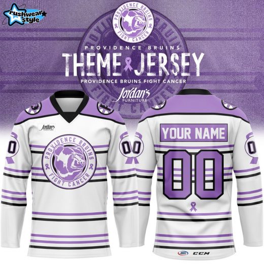 Limited Edition Providence Bruins Fight Cancer Jersey 2024 Custom Name and Number