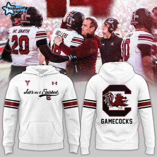 Limited Edition South Carolina Gamecocks Jobs Not Finished Hoodie White