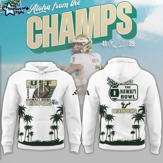 Limited Edition USF Football x Champion Hawaii Bowl Hoodie V2