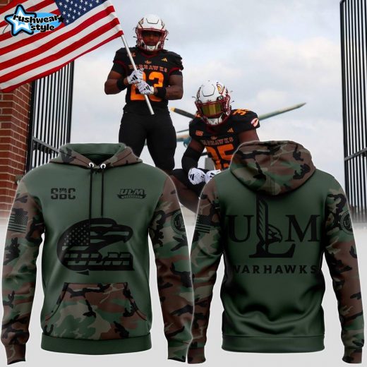 Limited_ULM Football Camo 2024 Salute to Service Club Fleece Pullover Hoodie