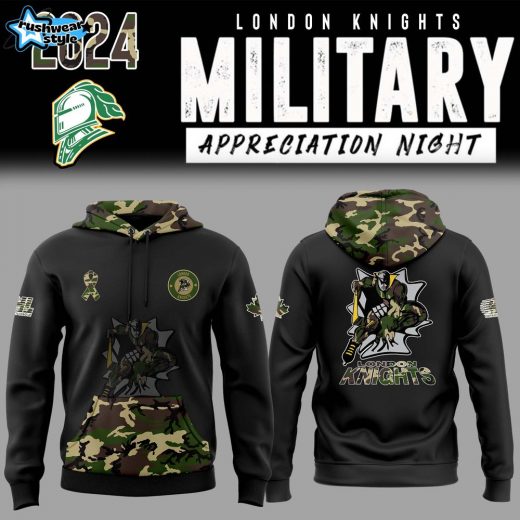 London Knights x 2024 Military Appreciation Night Pullover Hoodie