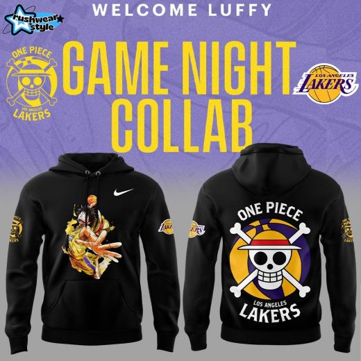 Luffy are joining the Lakers for One Piece Night Nike Black Hoodie