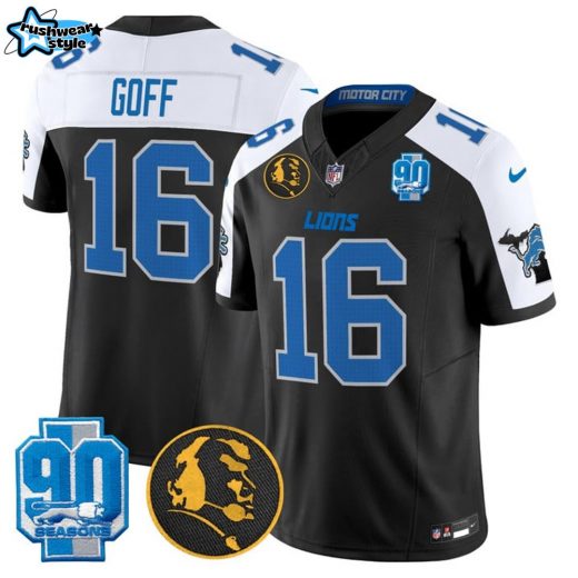 Men’s Detroit Lions 2024 90th & John Madden Patch Vapor Limited Jersey