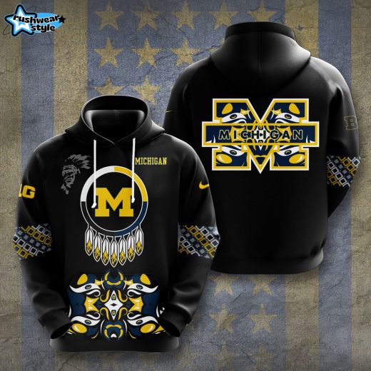 Michigan Wolverines Football 3D Hoodie