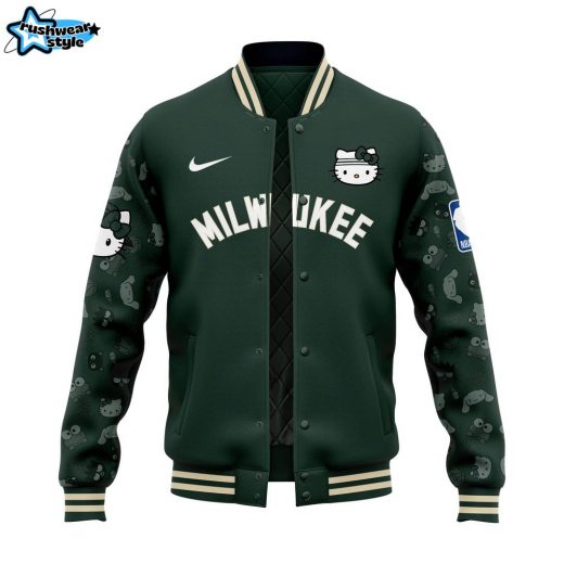 Milwaukee Bucks x Hello Kitty Night 2024 Premium Bomber Jacket