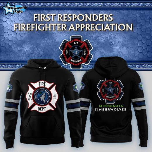 Minnesota Timberwolves 2024 Firefighter Appreciation Night Premium Limited Hoodie