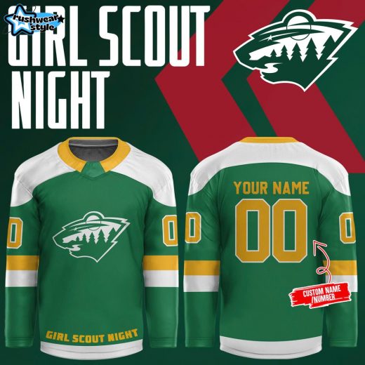 Minnesota Wild Girl Scout Night 2024 Premium Custom Jersey