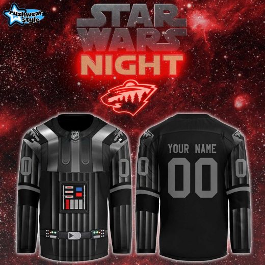 Minnesota Wild x Star Wars Night 2024 Black Hockey Jersey