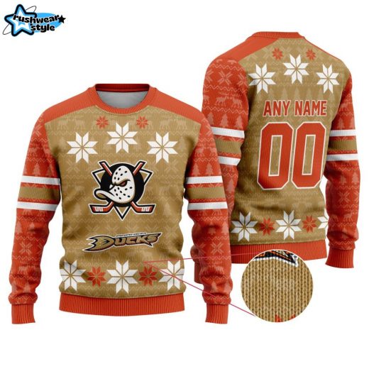 NHL Anaheim Ducks Special Ugly Sweater For Christmas