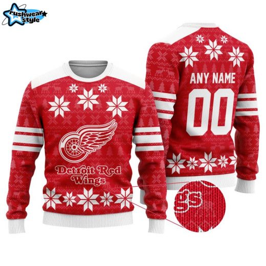 NHL Detroit Red Wings Special Ugly Sweater For Christmas