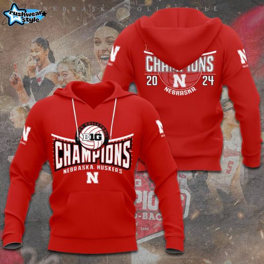 Nebraska Cornhuskers Women’s Volleyball 3D Hoodie