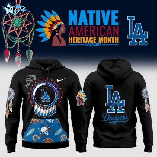 Nike Los Angeles Dodgers 2024 Native American Heritage Month Premium Limited Pullover Hoodie