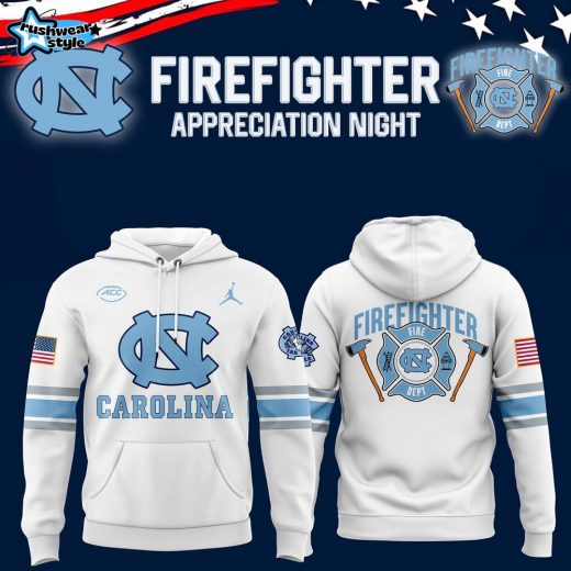 North Carolina Tar Heels football x 2024 Firefighter Appreciation Night Premium Limited Hoodie