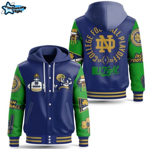 Notre Dame Fighting Irish Hooded Baseball Jacket