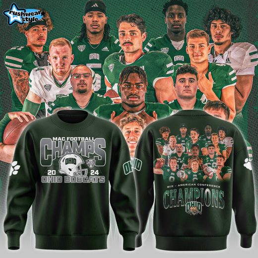 Ohio Bobcats Football MAC Champions 2024 Sweatshirt