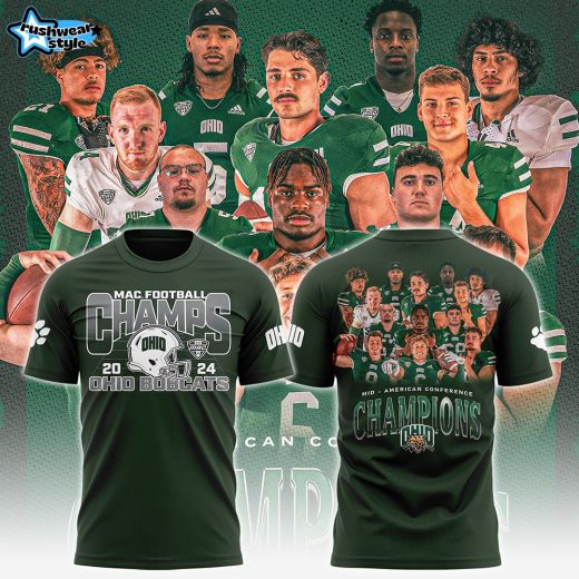 Ohio Bobcats Football MAC Champions 2024 TShirt