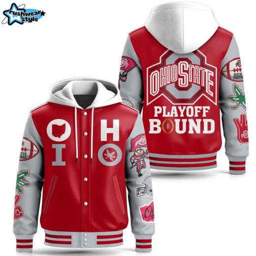 Ohio State Buckeyes Hooded Baseball Jacket